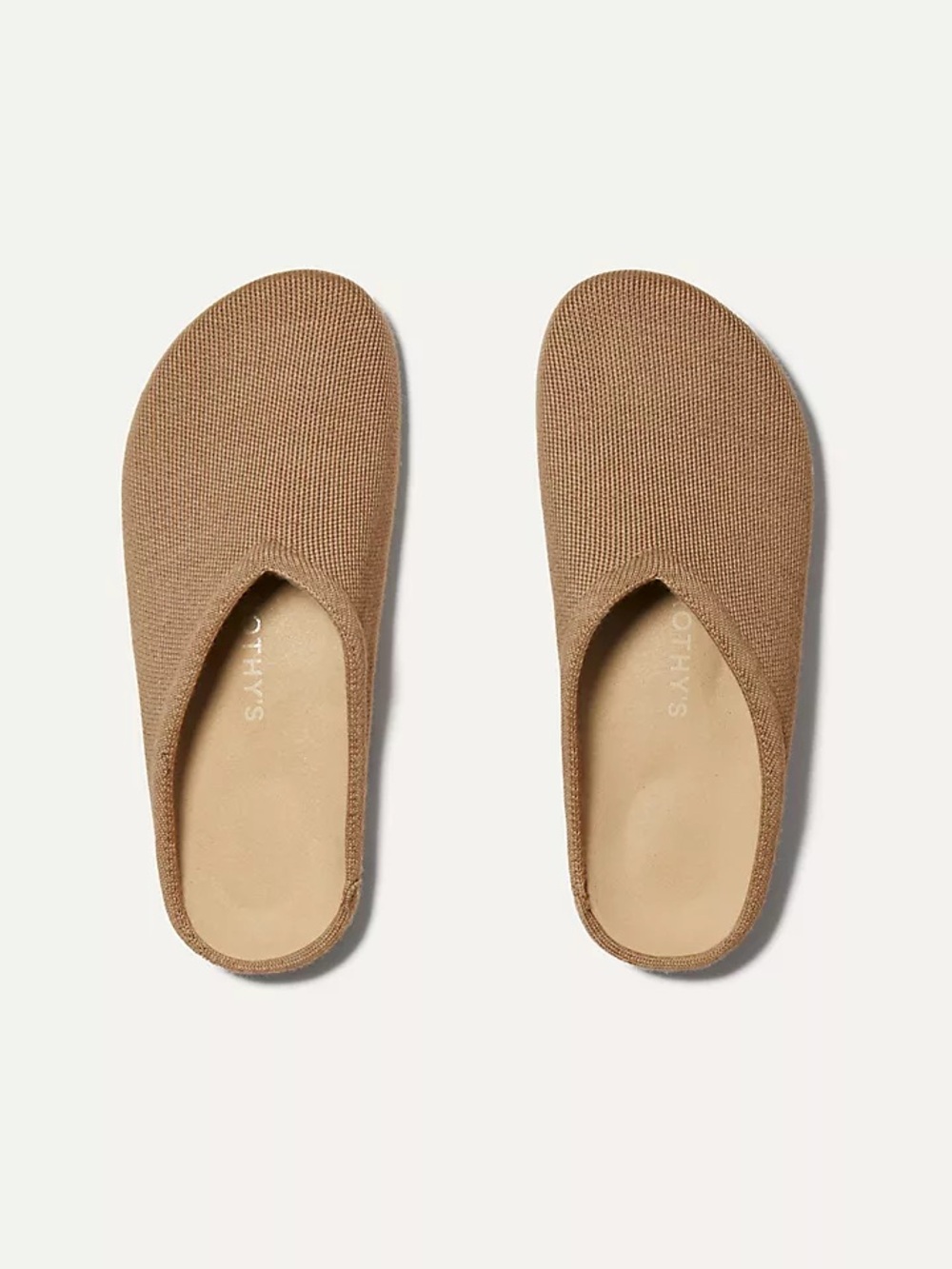New Anthropologie Rothy's The Casual Clogs Neutral Slip On Shoes sz 9